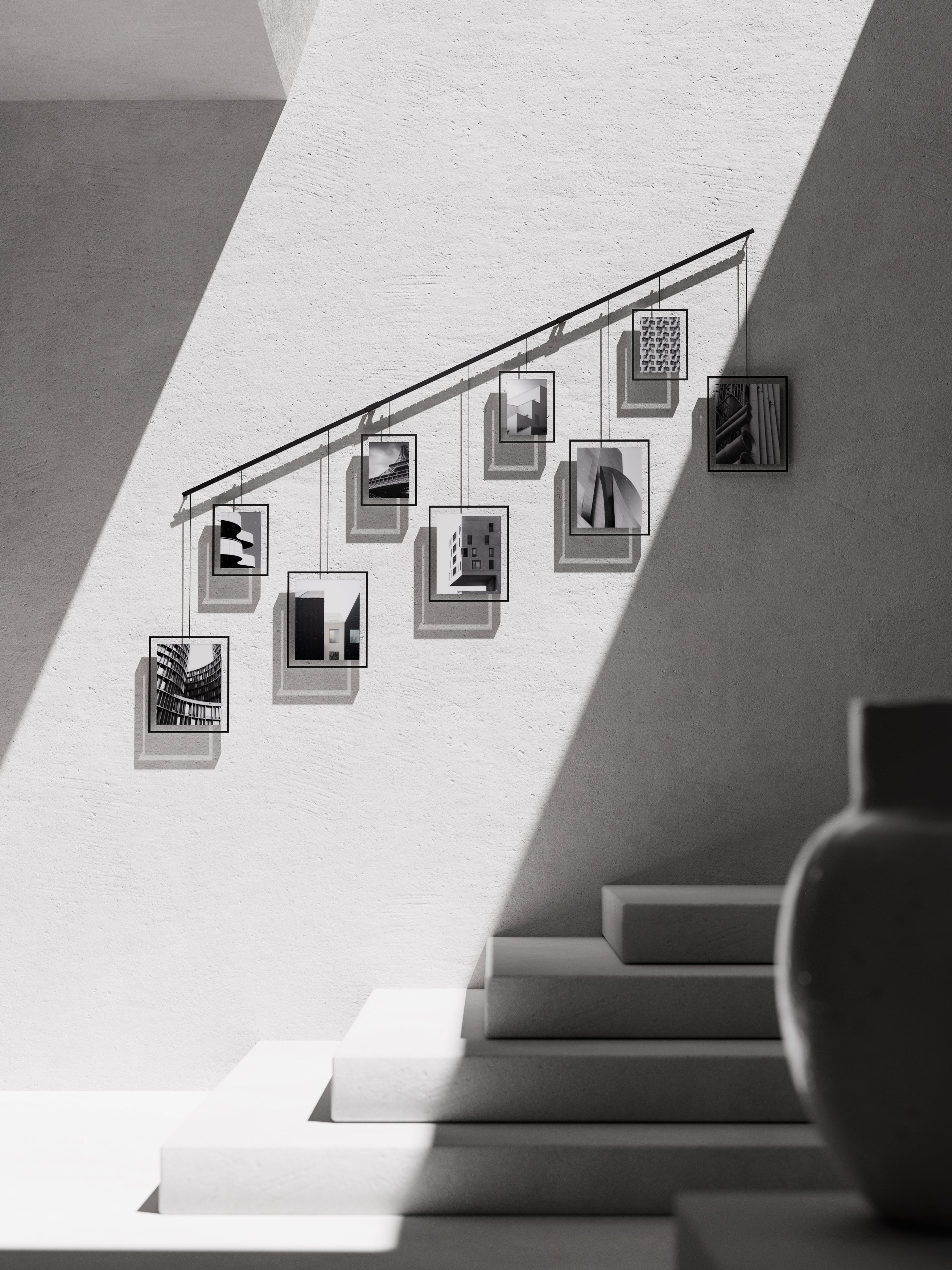Exhibit Gallery Frames, Set of 9