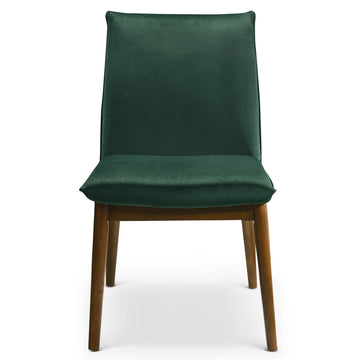Monza Dark Green Velvet Dining Chairs