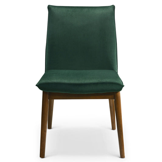 Monza Dark Green Velvet Dining Chairs