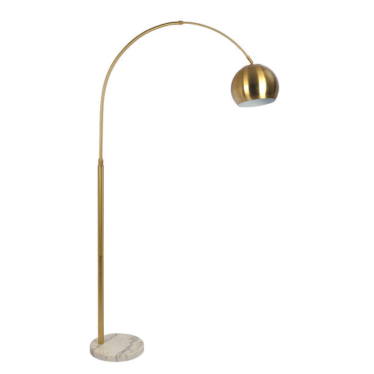 Oasis Long Arm Gold Brass Adjustable Floor Lamp