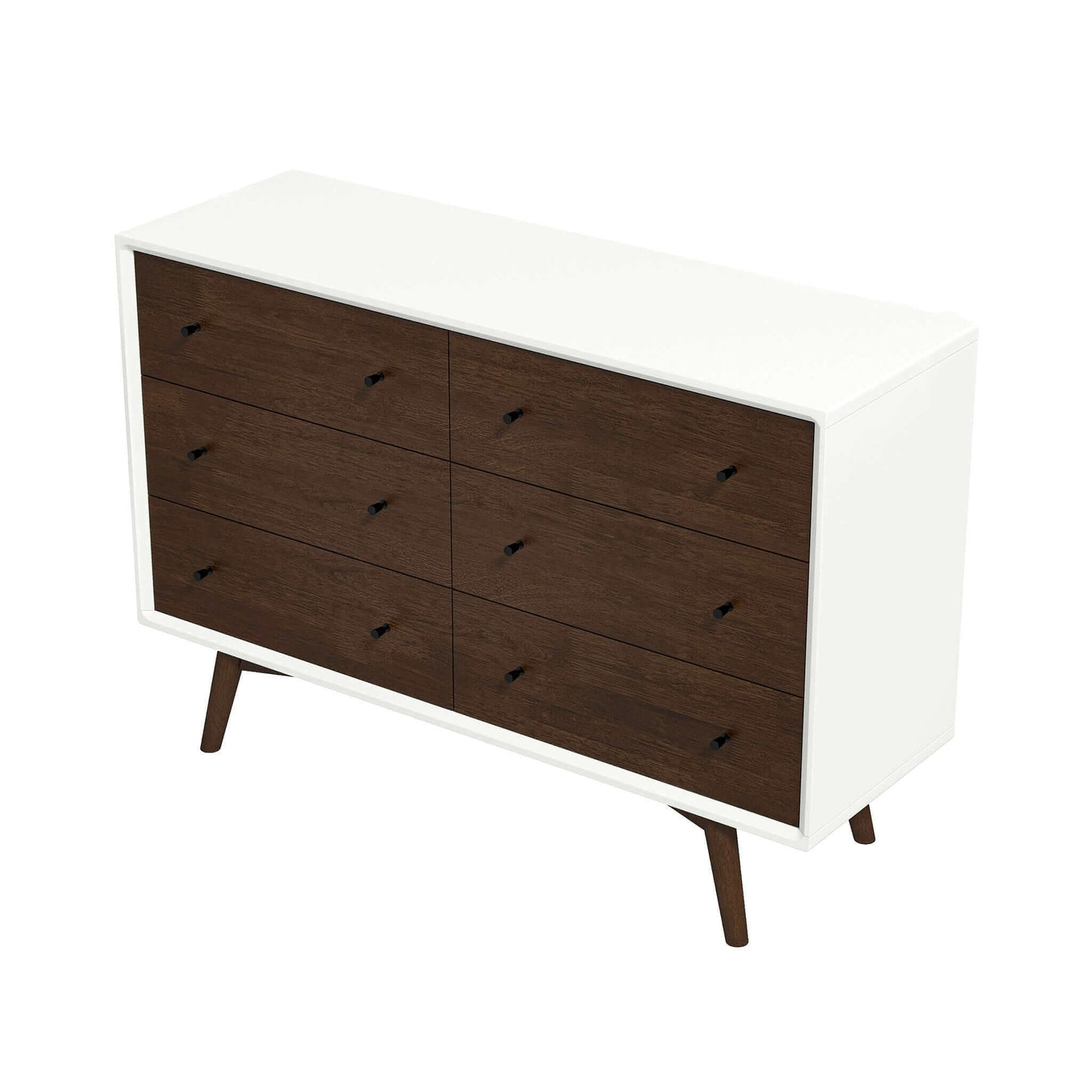 Mid Century Modern White Dresser