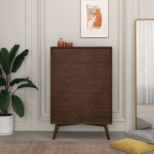 Caroline Mid Century Modern Solid Wood Dresser