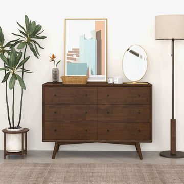 Mid Century Modern Walnut Dresser