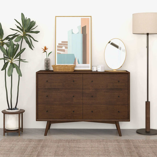 Mid Century Modern Walnut Dresser
