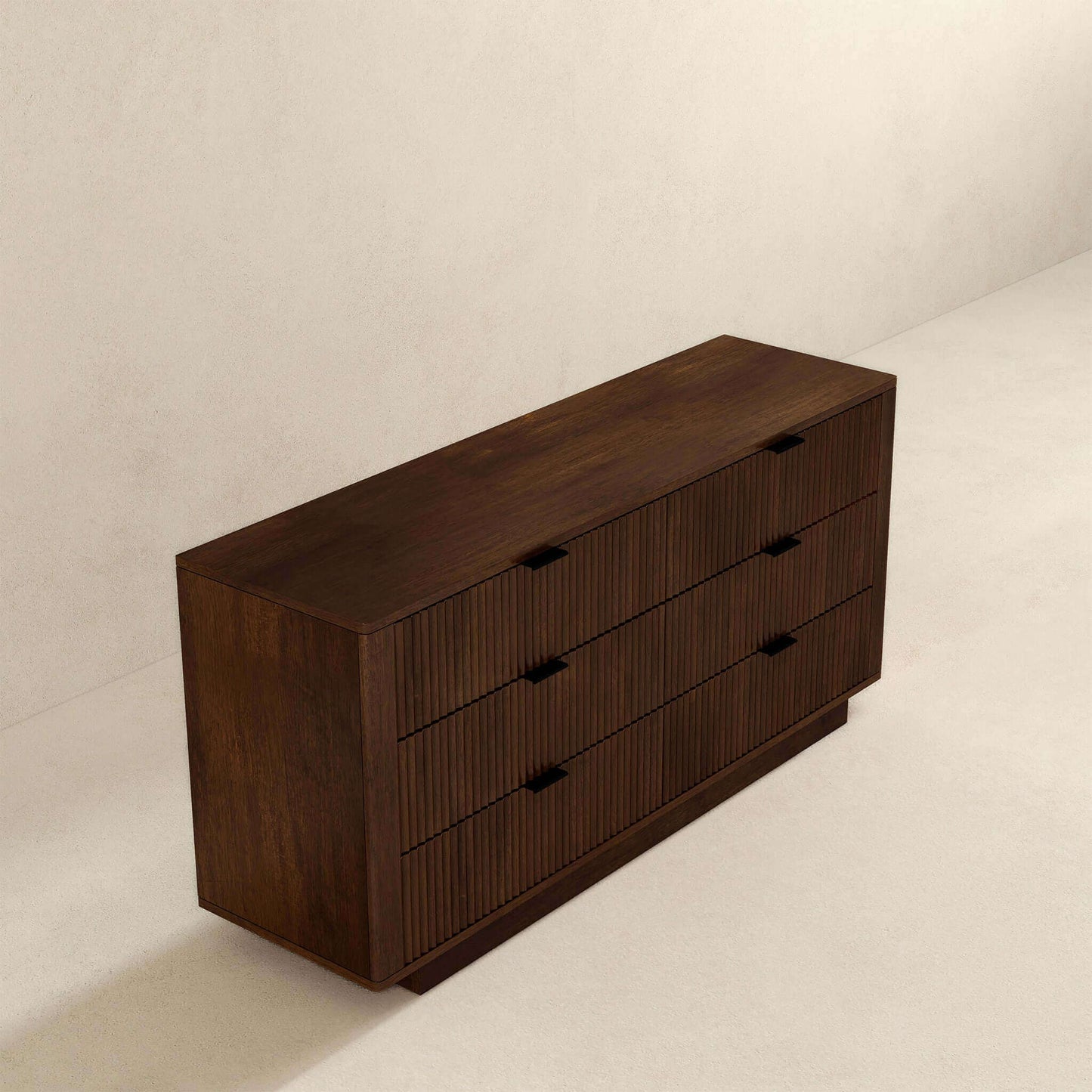 Lola Mid Century Modern Walnut Dresser