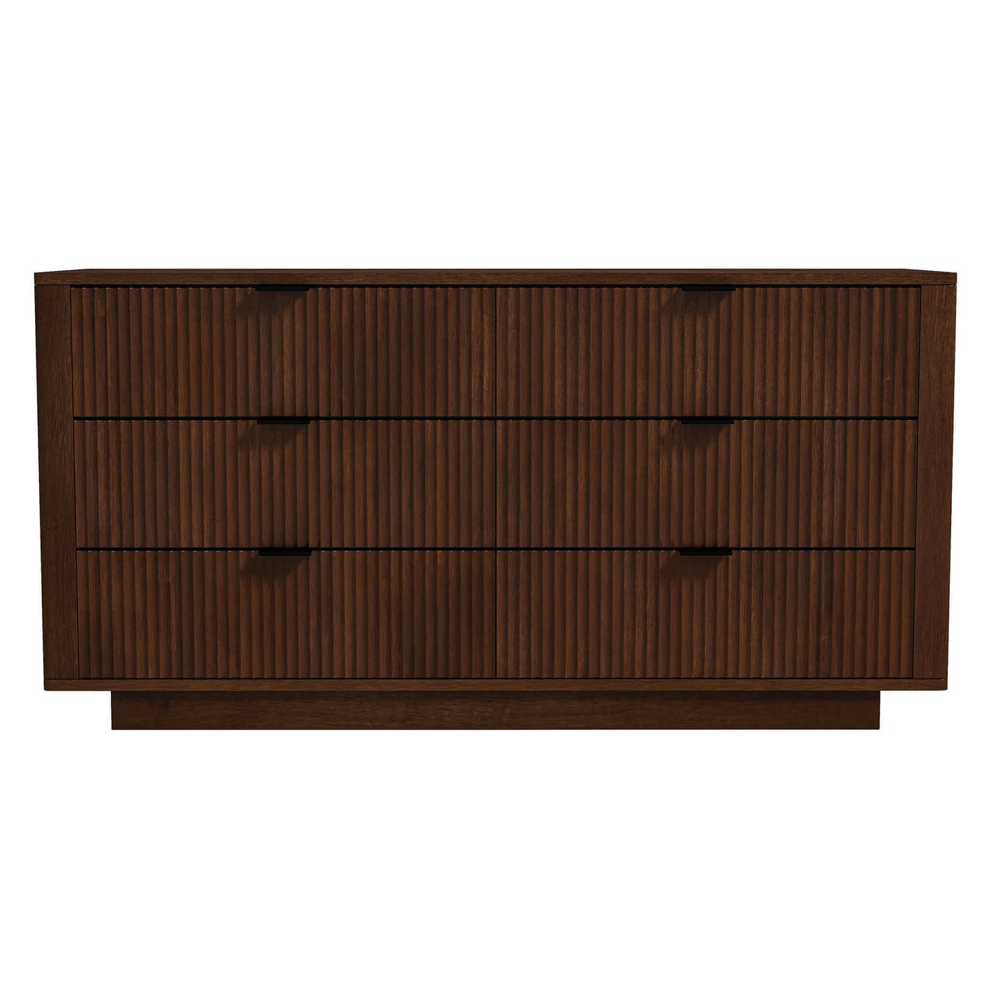 Lola Mid Century Modern Walnut Dresser