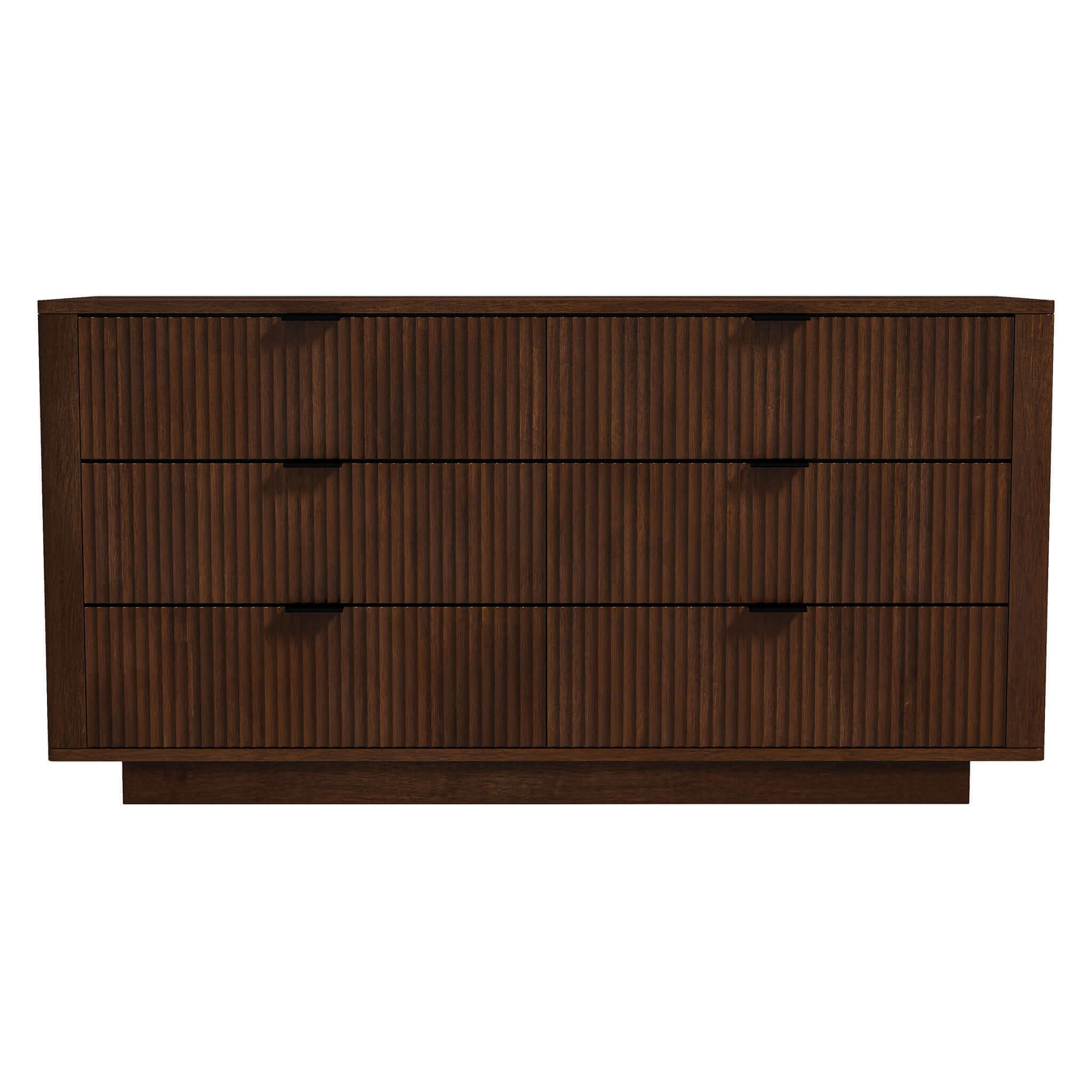 Lola Mid Century Modern Walnut Dresser