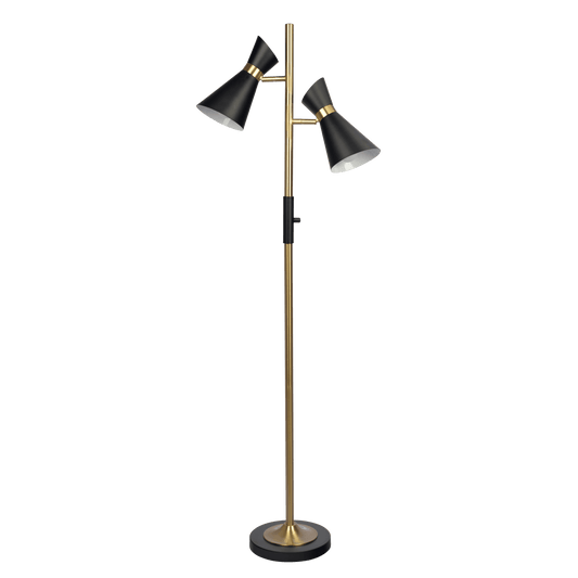 Axis Brassed Gold Floor Lamp