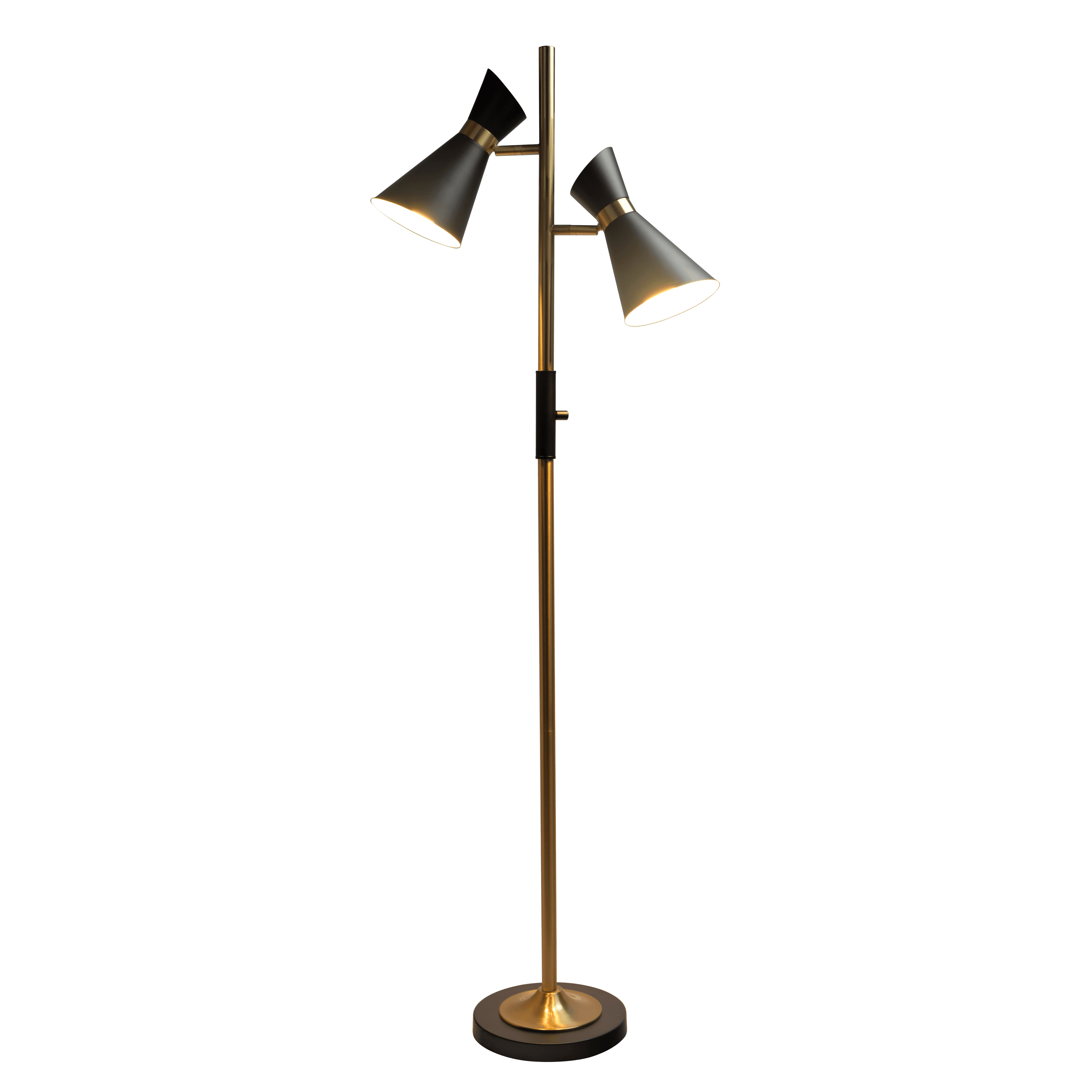 Axis Brassed Gold Floor Lamp