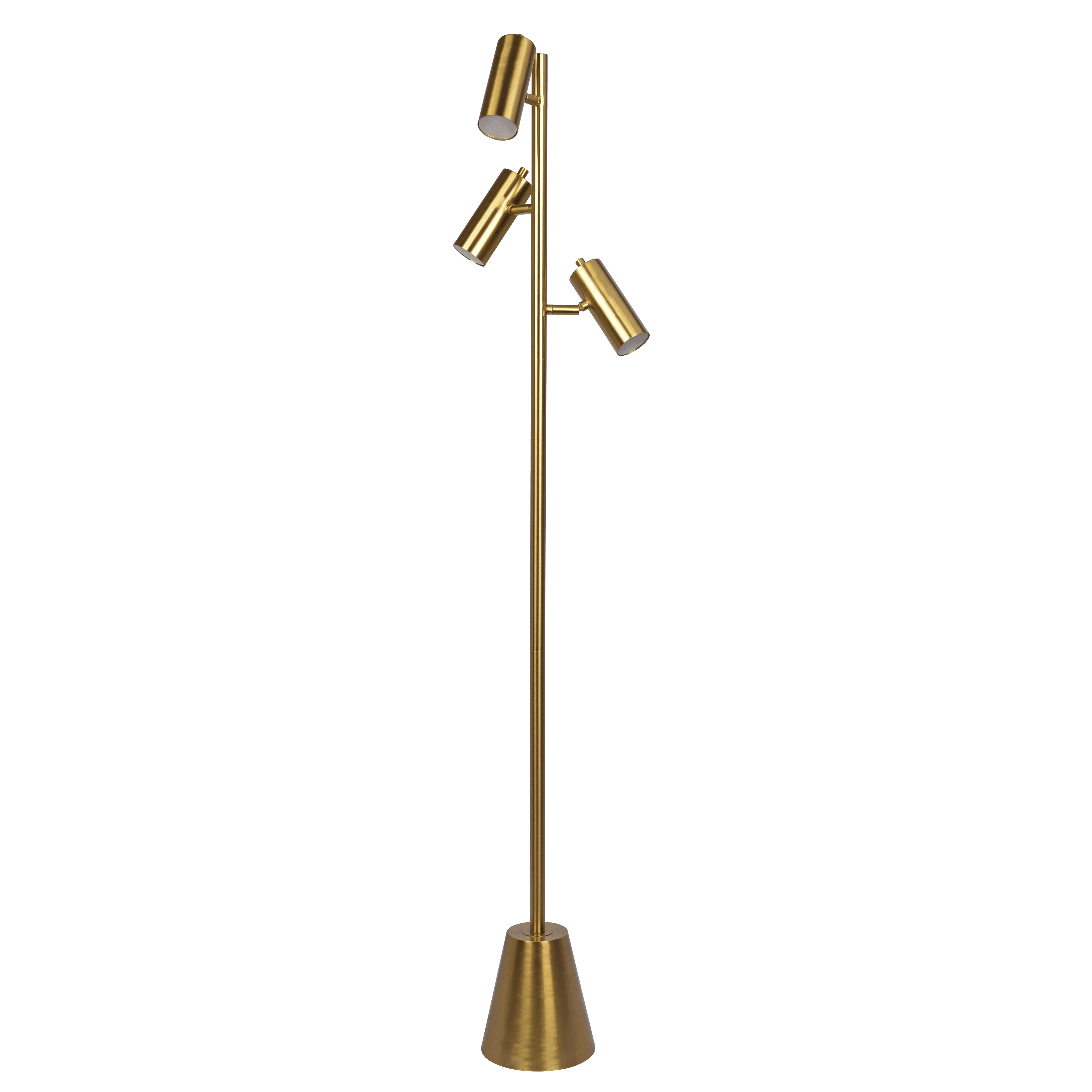 Lumina Brassed Gold Floor Lamp