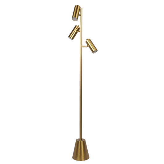 Lumina Brassed Gold Floor Lamp