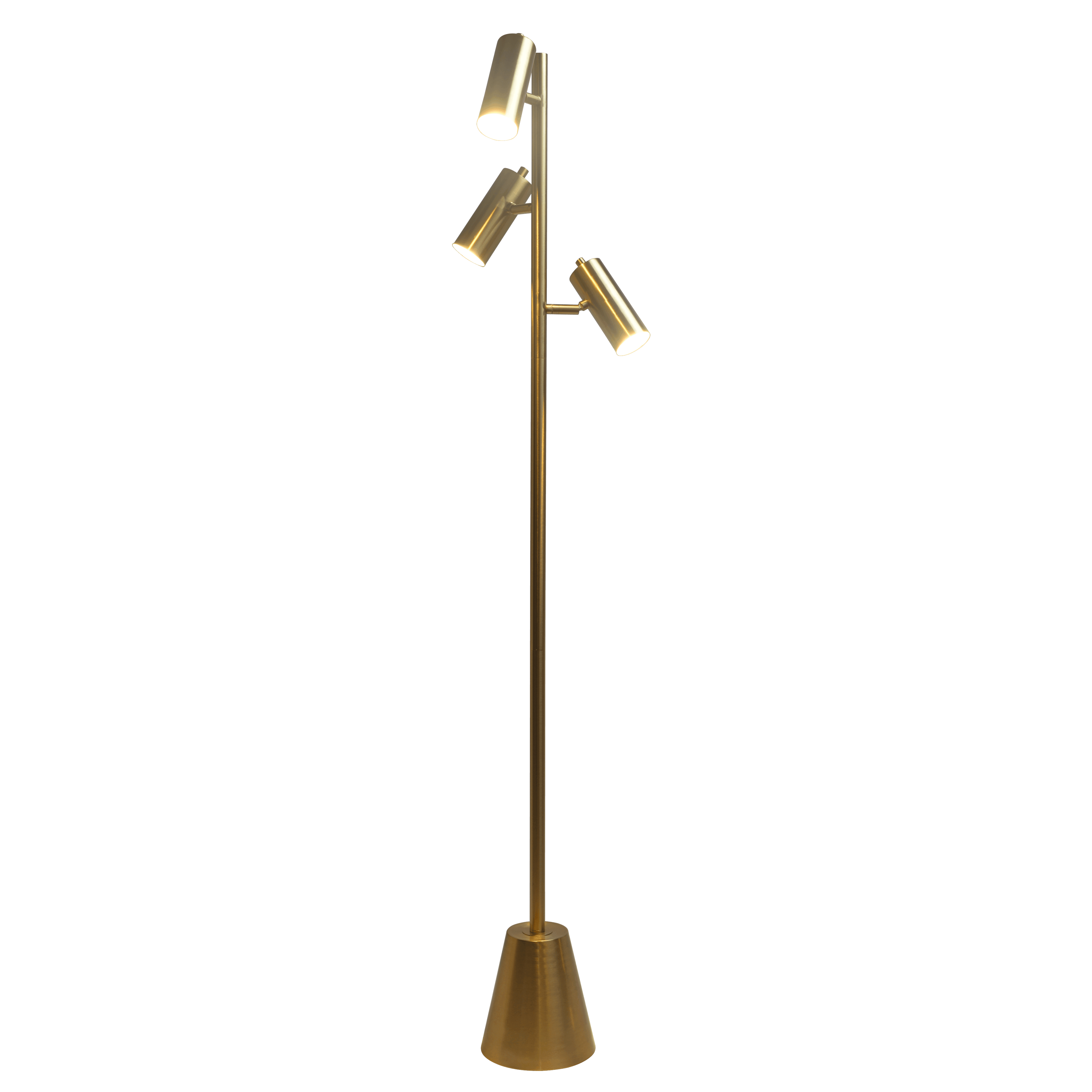 Lumina Brassed Gold Floor Lamp