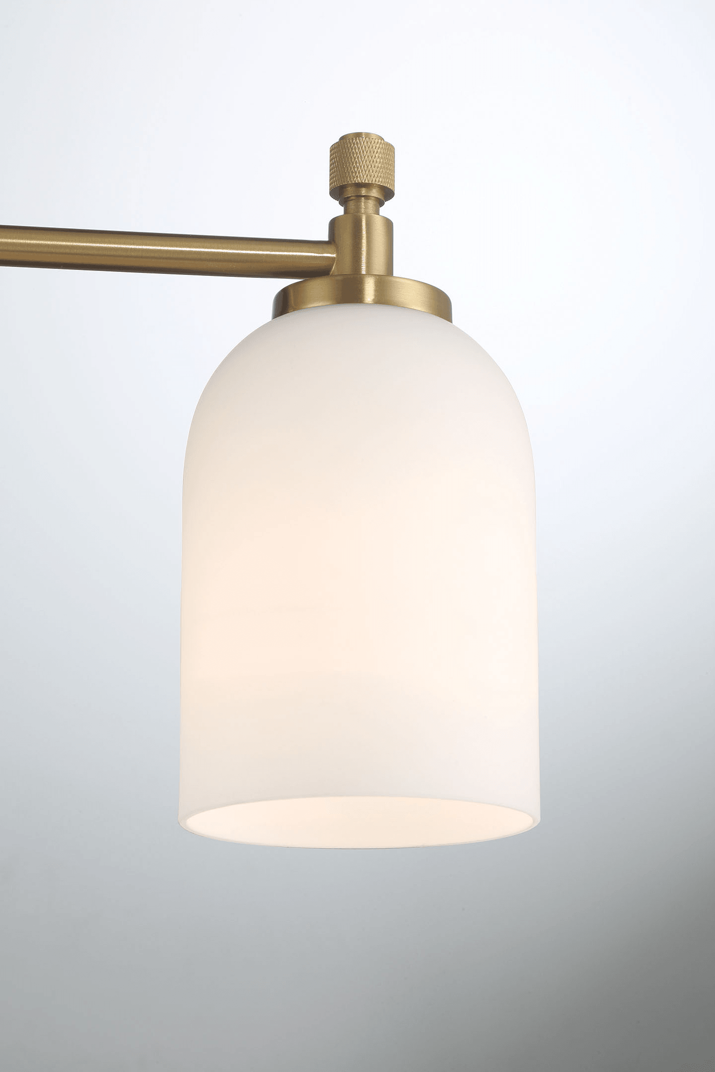 Meadows Three Lights Vanity Brushed Gold Bathroom Wall Light
