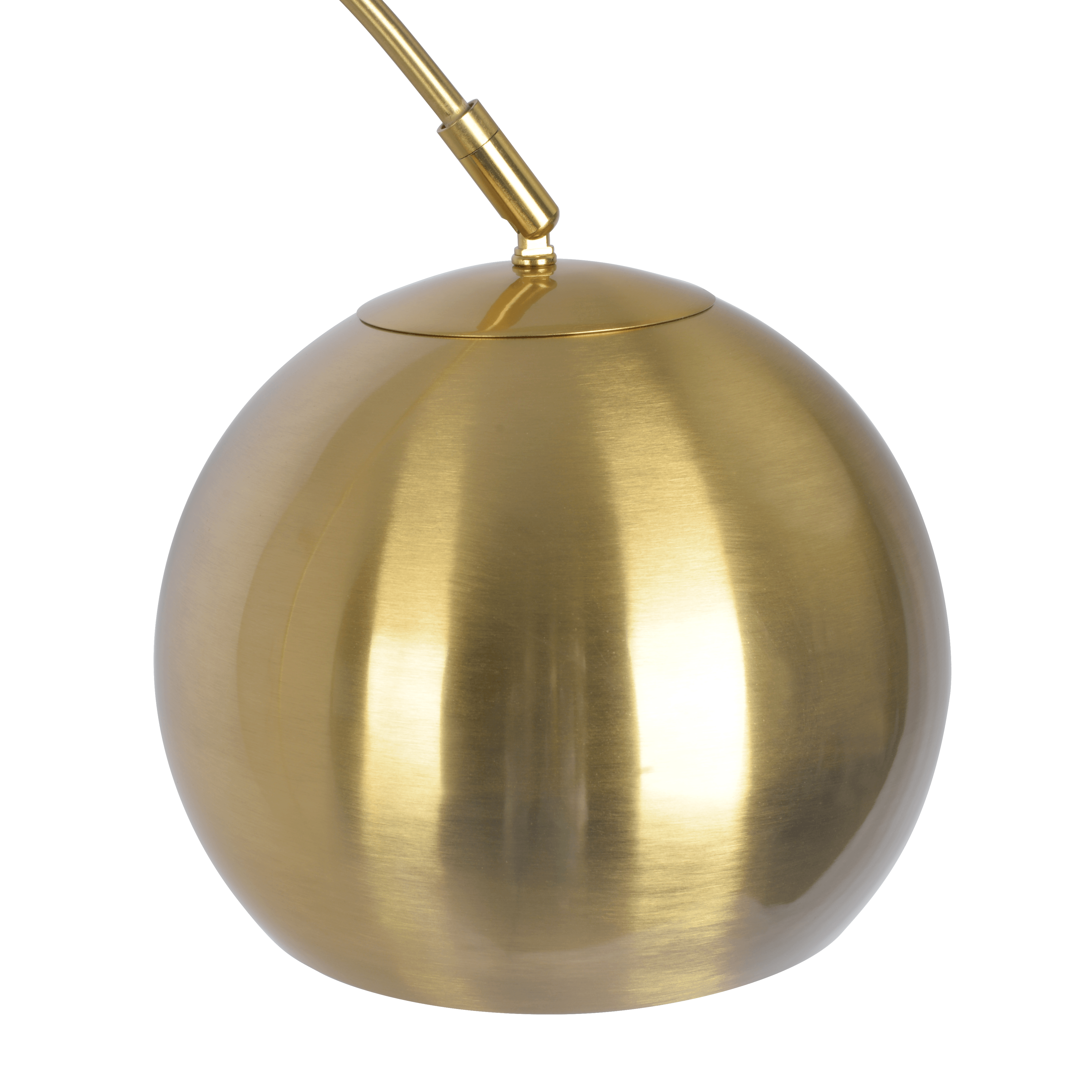 Oasis Long Arm Gold Brass Adjustable Floor Lamp