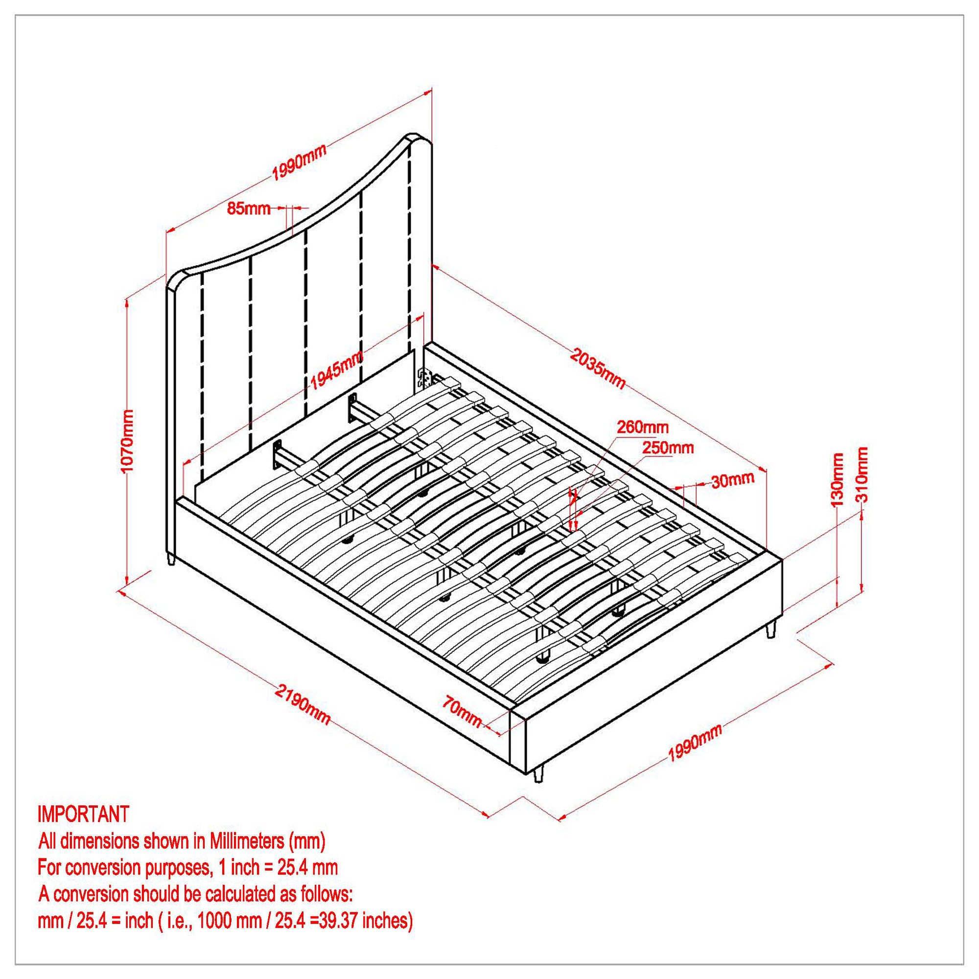 Rimo King Bed Grey