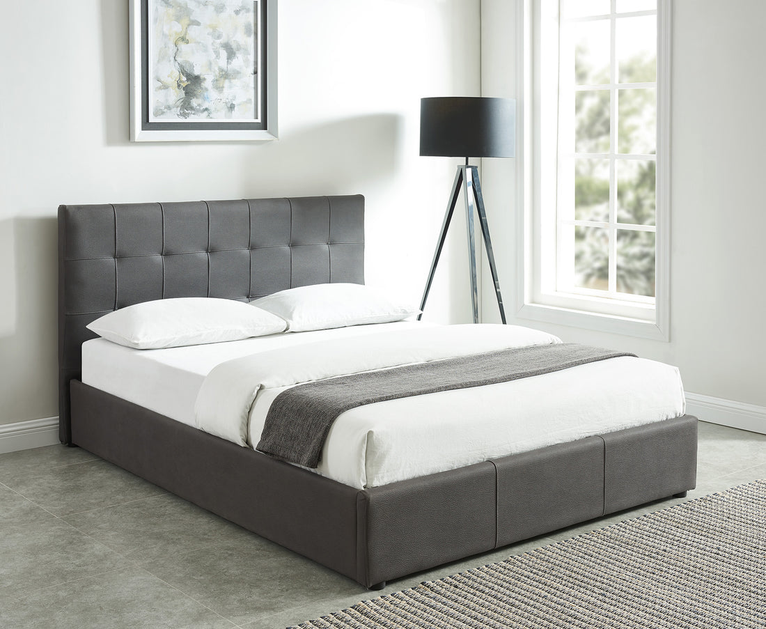 Extara Queen Bed Grey