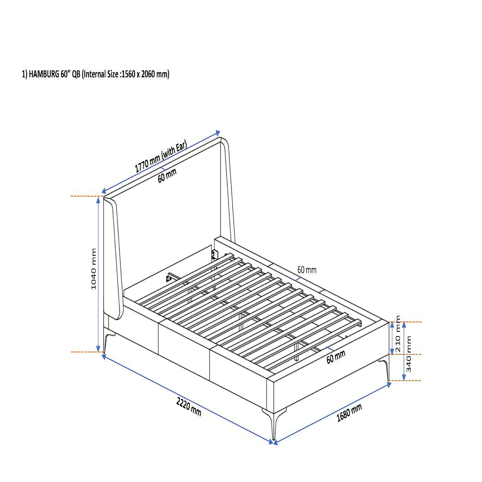 Hamburg Queen Bed