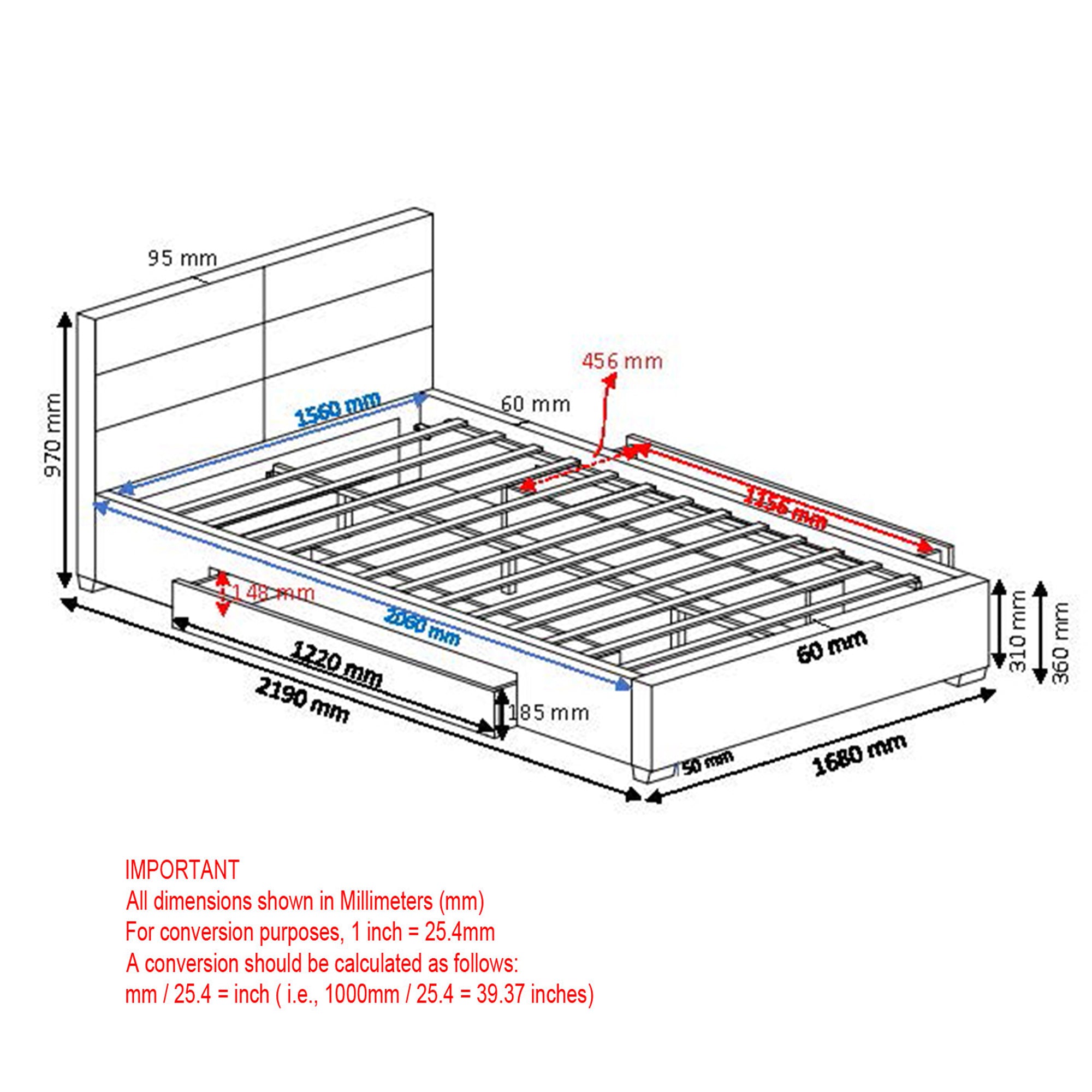 Emilio Queen Bed with Storage