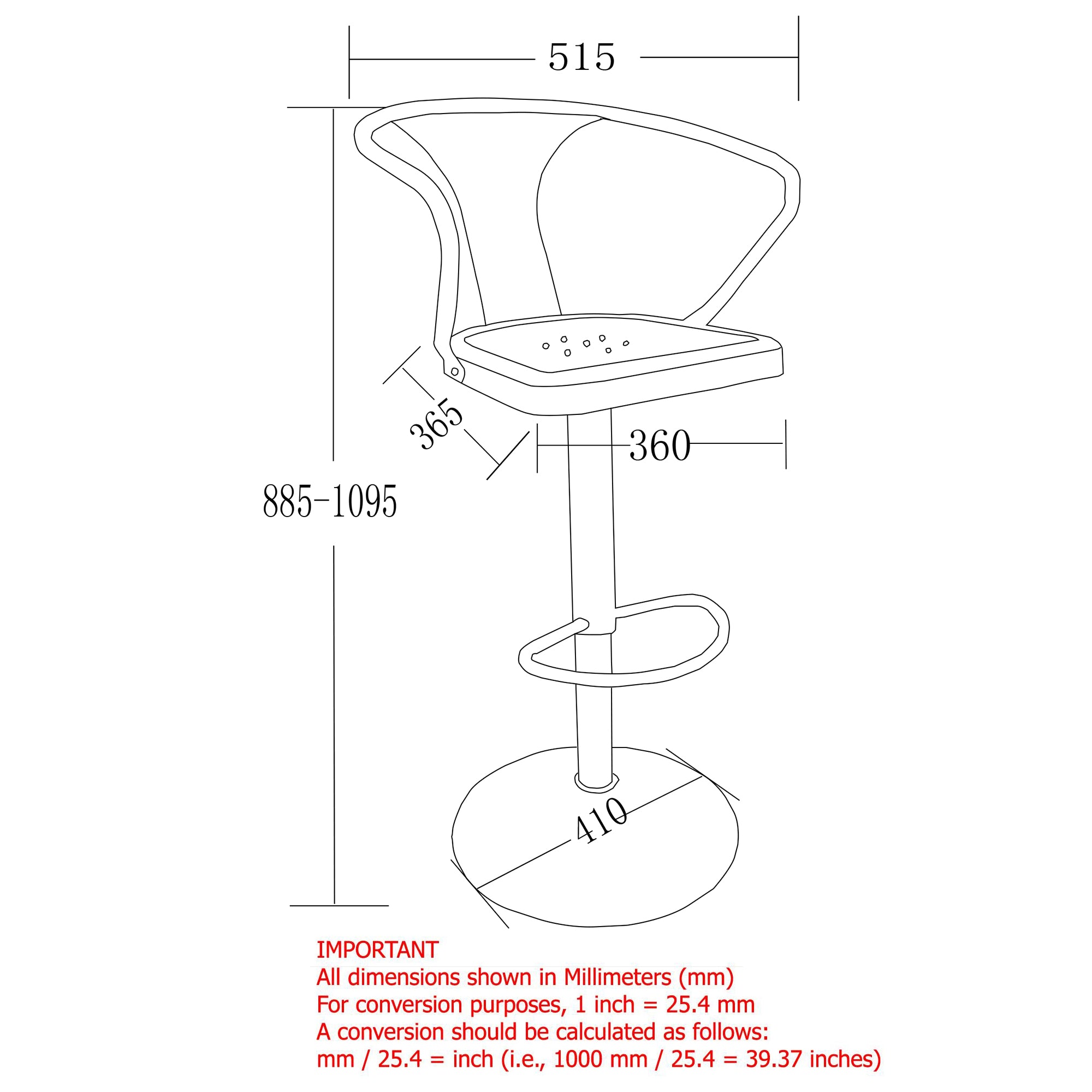 Astra Adjustable Stool